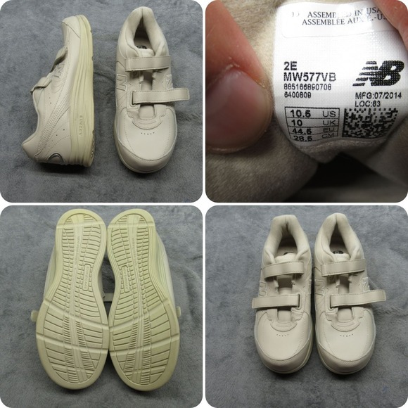 New Balance 577‎ Shoes Mens 10.5 2E Cream MW577 Hook And Loop Chunky Leather main image 6